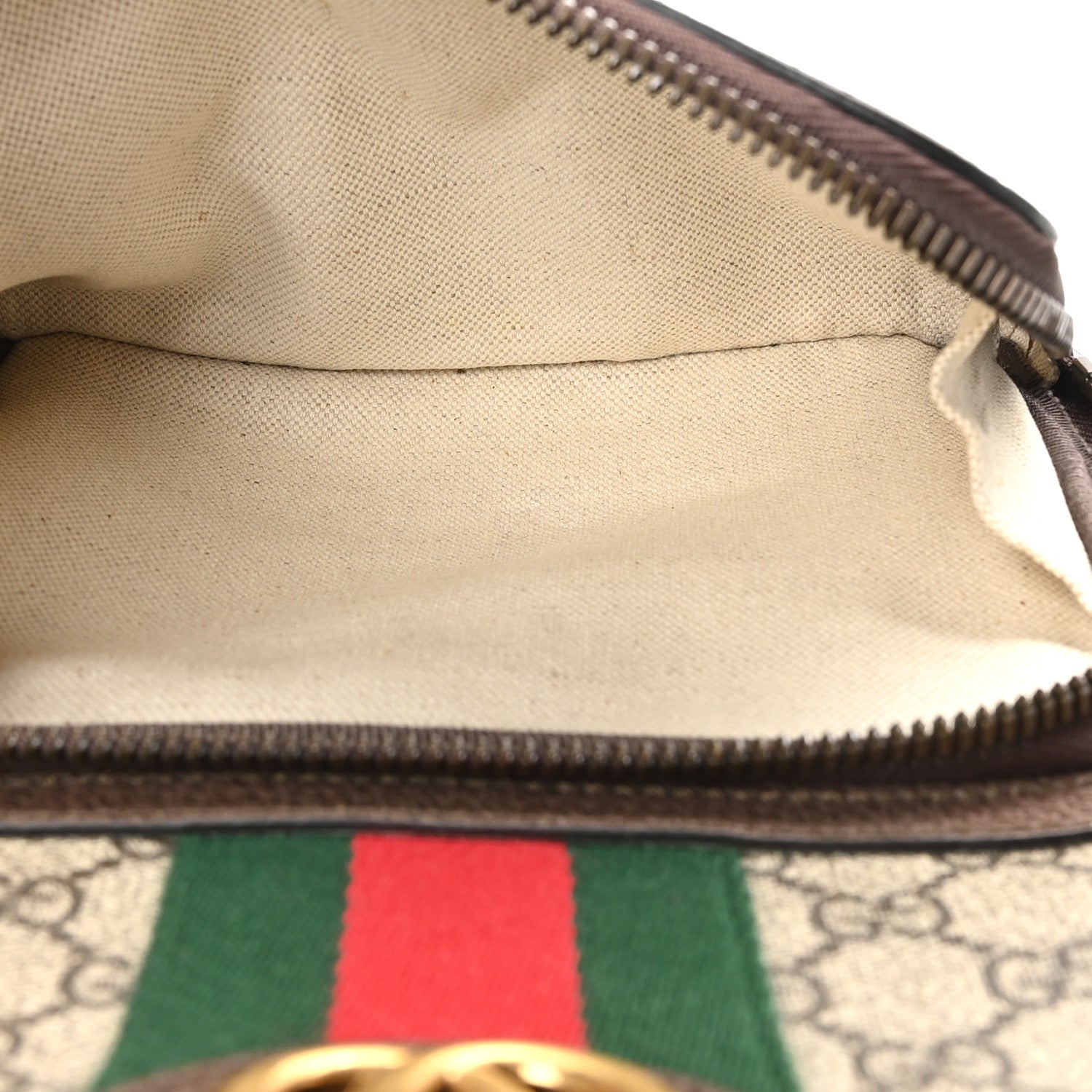 Gucci GG Supreme Monogram Calfskin Web Small Ophidia Day BackpacK Beige Ebony New Acero 6 of 11