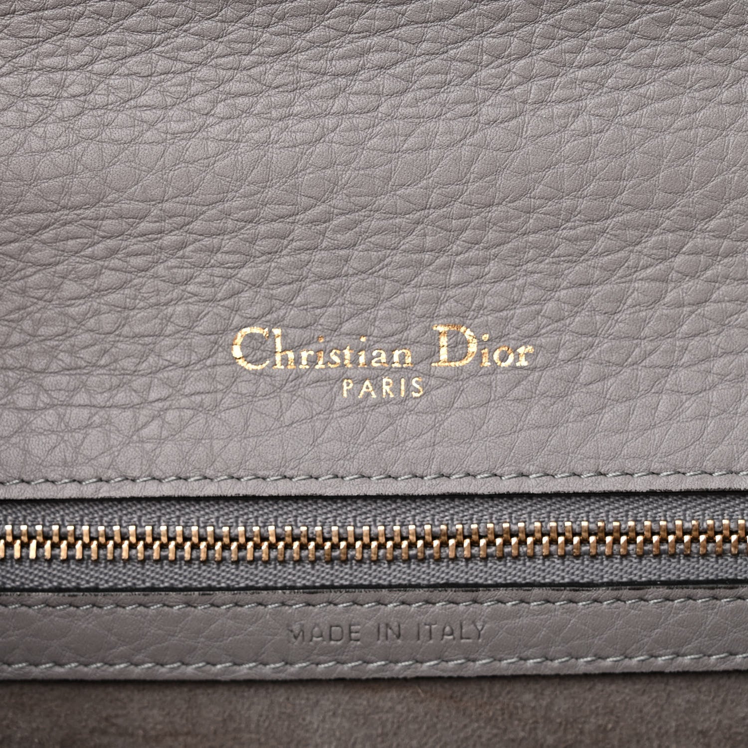 Christian Dior Grained Calfskin Medium Diorama Flap Bag Gris 6 of 10