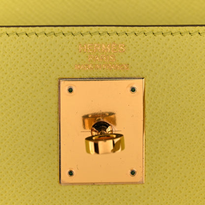 Hermes Epsom Kelly Sellier 32 Soufre 5 of 9
