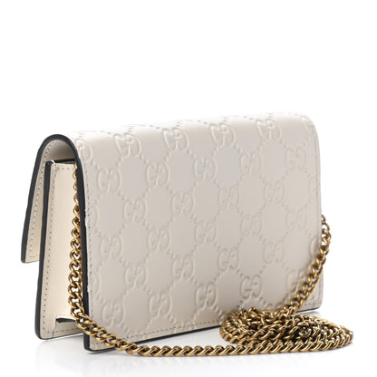 Gucci Guccissima Mini Cherry Chain Bag White 3 of 7
