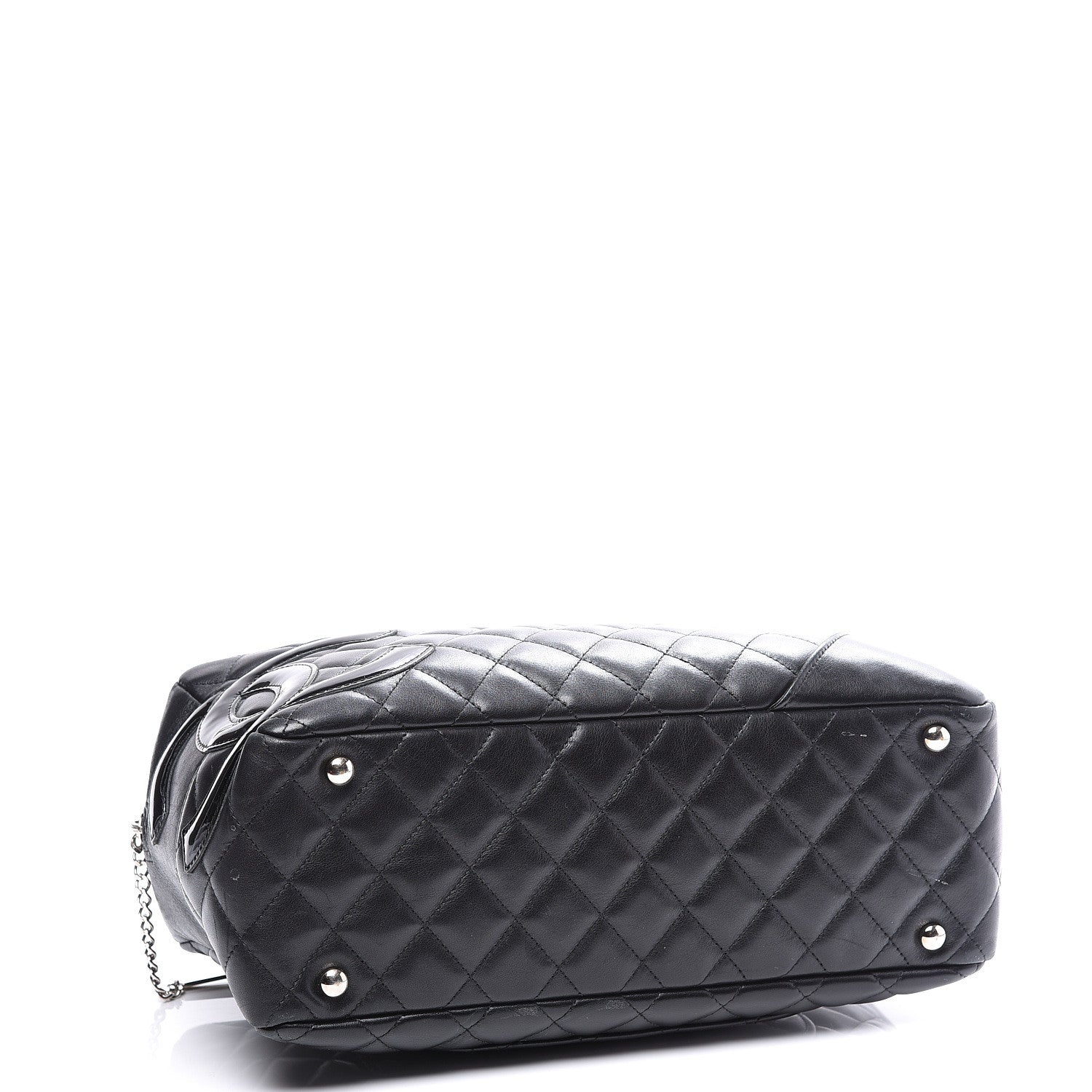 Chanel Calfskin Quilted Large Cambon Bowler Black 3 of 10