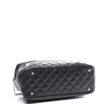 Chanel Calfskin Quilted Large Cambon Bowler Black 3 of 10