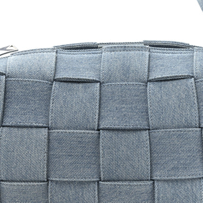 Bottega Veneta Denim Maxi Intrecciato Brick Cassette Bag Indigo Washed 8 of 10