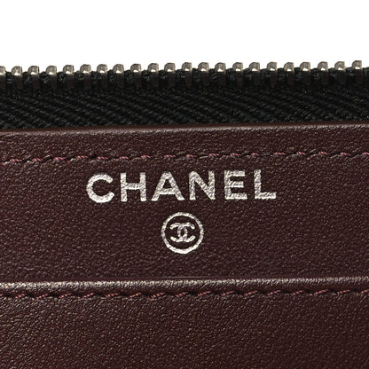 Chanel Caviar Quilted Large Gusset Zip Around Wallet Black 6 of 10