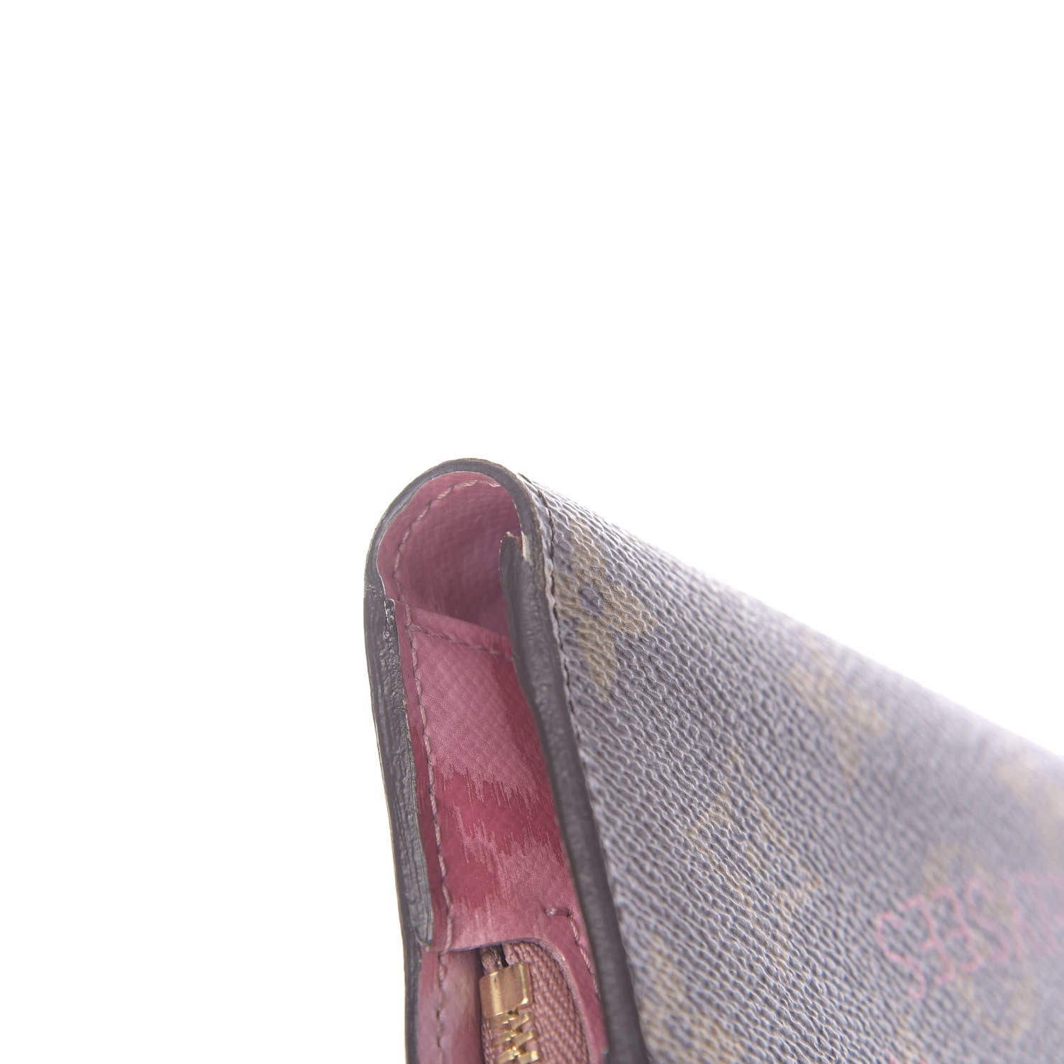 Louis Vuitton Monogram Articles de Voyage Ikat Insolite Wallet Rose Velours 11 of 12
