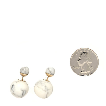 Christian Dior Mise En Dior Tribal Earrings White 2 of 4