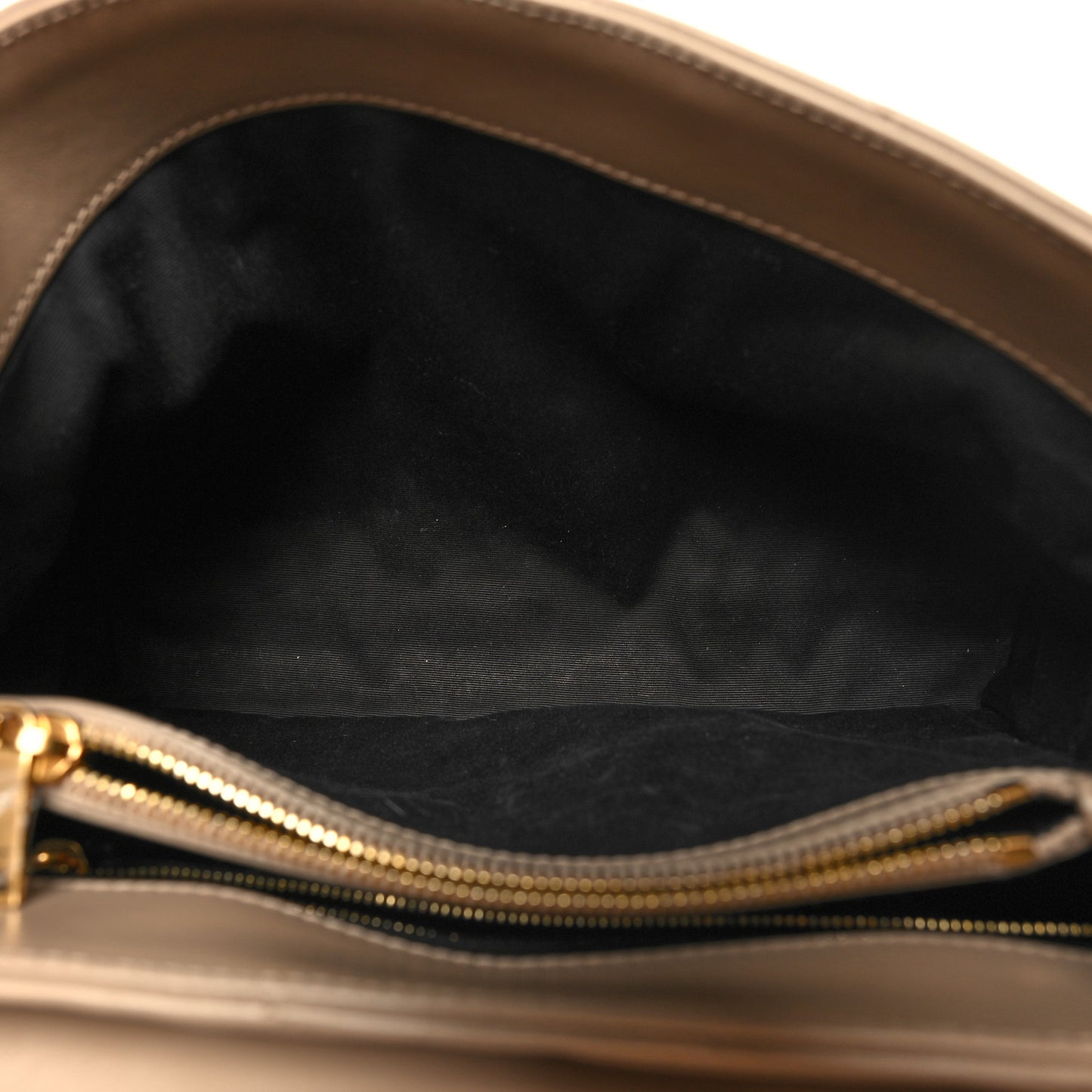 Calfskin Y Quilted Monogram Medium Loulou Chain Satchel Dark Beige