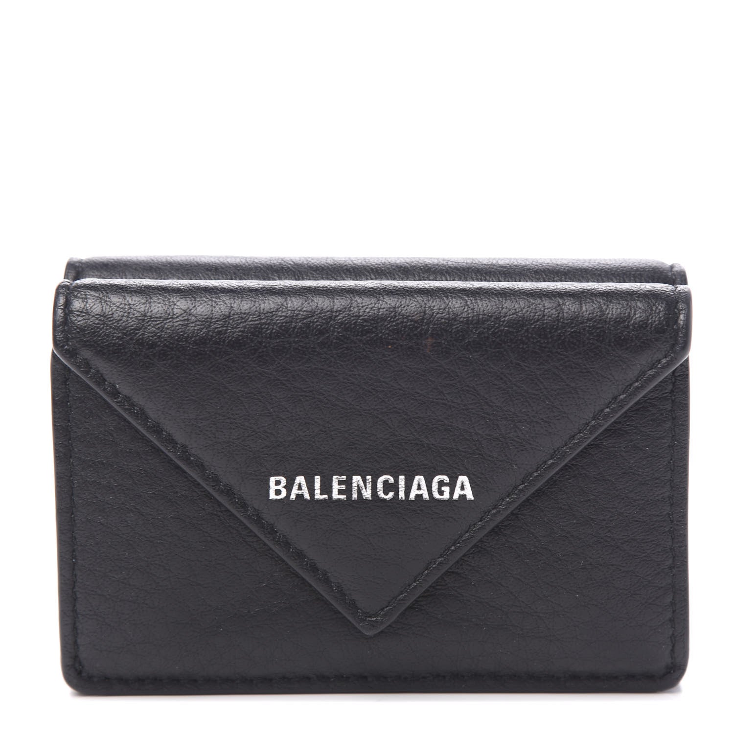 Balenciaga Calfskin Mini Papier Wallet Black 1 of 6
