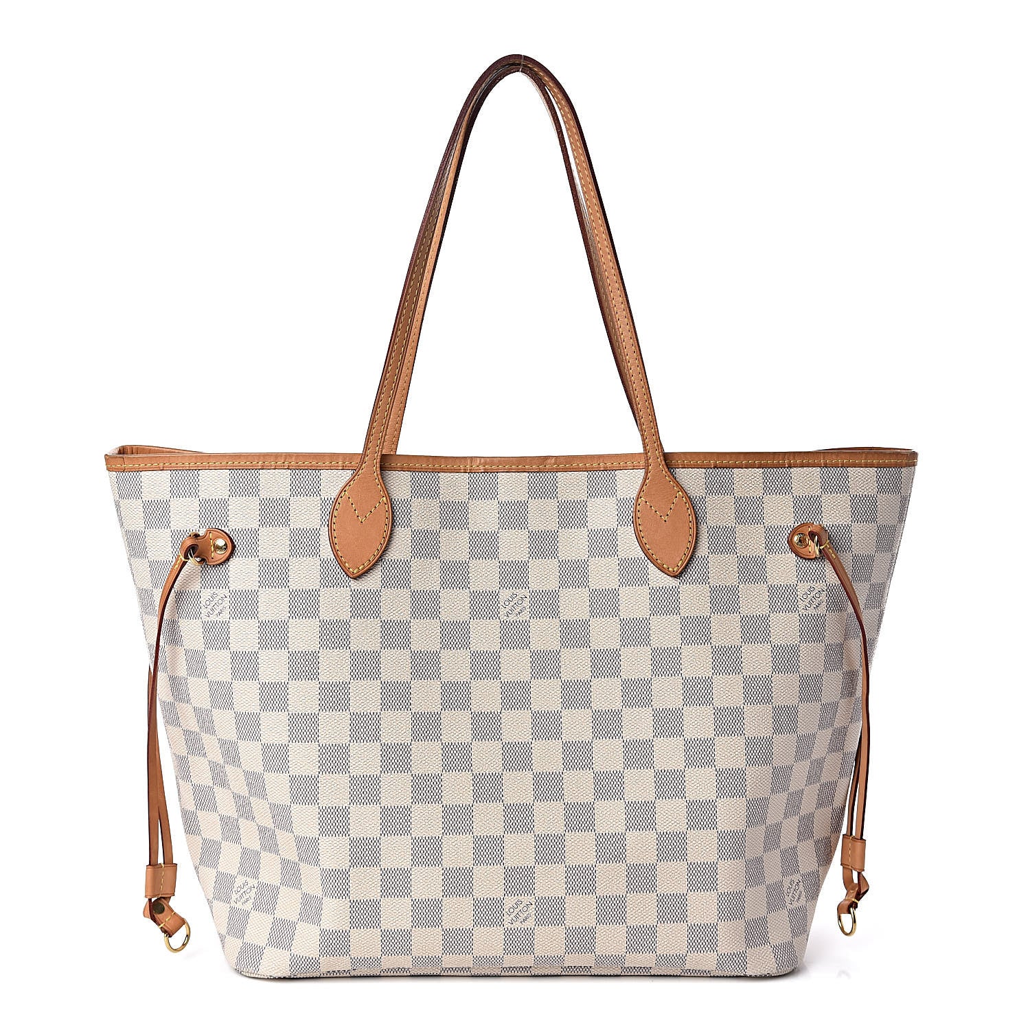 Louis Vuitton Damier Azur Neo Neverfull MM Rose Ballerine 1 of 15