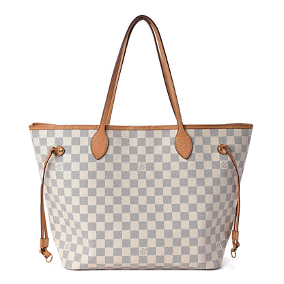 Louis Vuitton Damier Azur Neo Neverfull MM Rose Ballerine 1 of 15