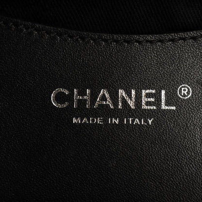 Chanel Glazed Calfskin Quilted Medium Just Mademoiselle Black 6 of 7