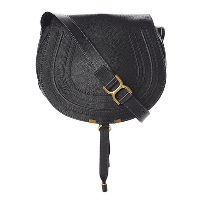 Chloe Calfskin Medium Marcie Round Crossbody Bag Black 1 of 10