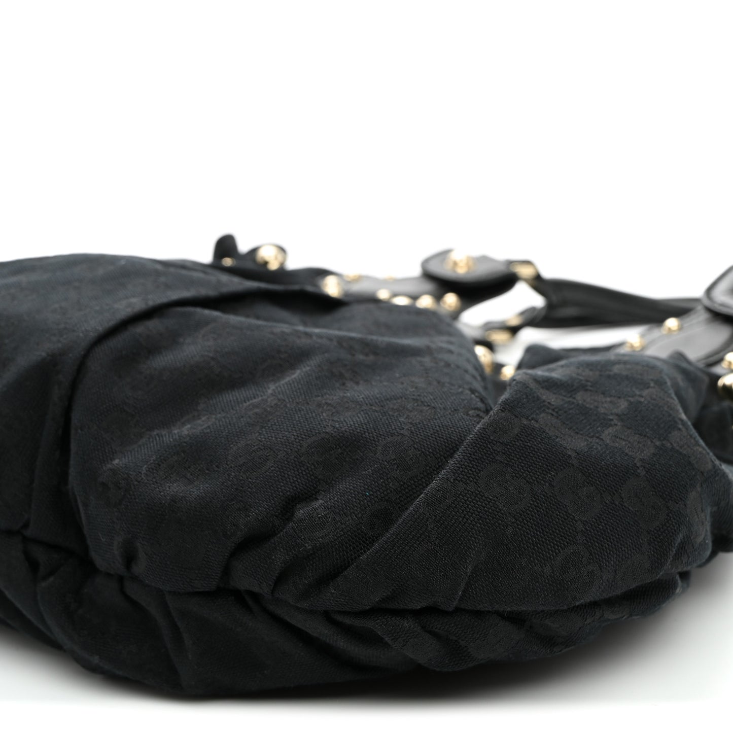 Monogram Studded Pelham Medium Tote Black