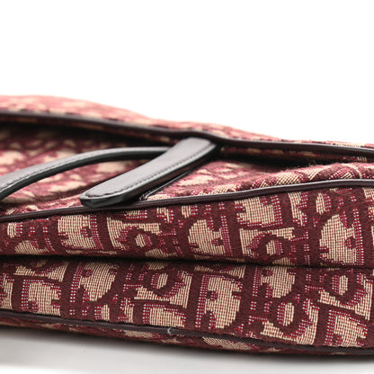 Christian Dior Oblique Saddle Bag Burgundy 6 of 13