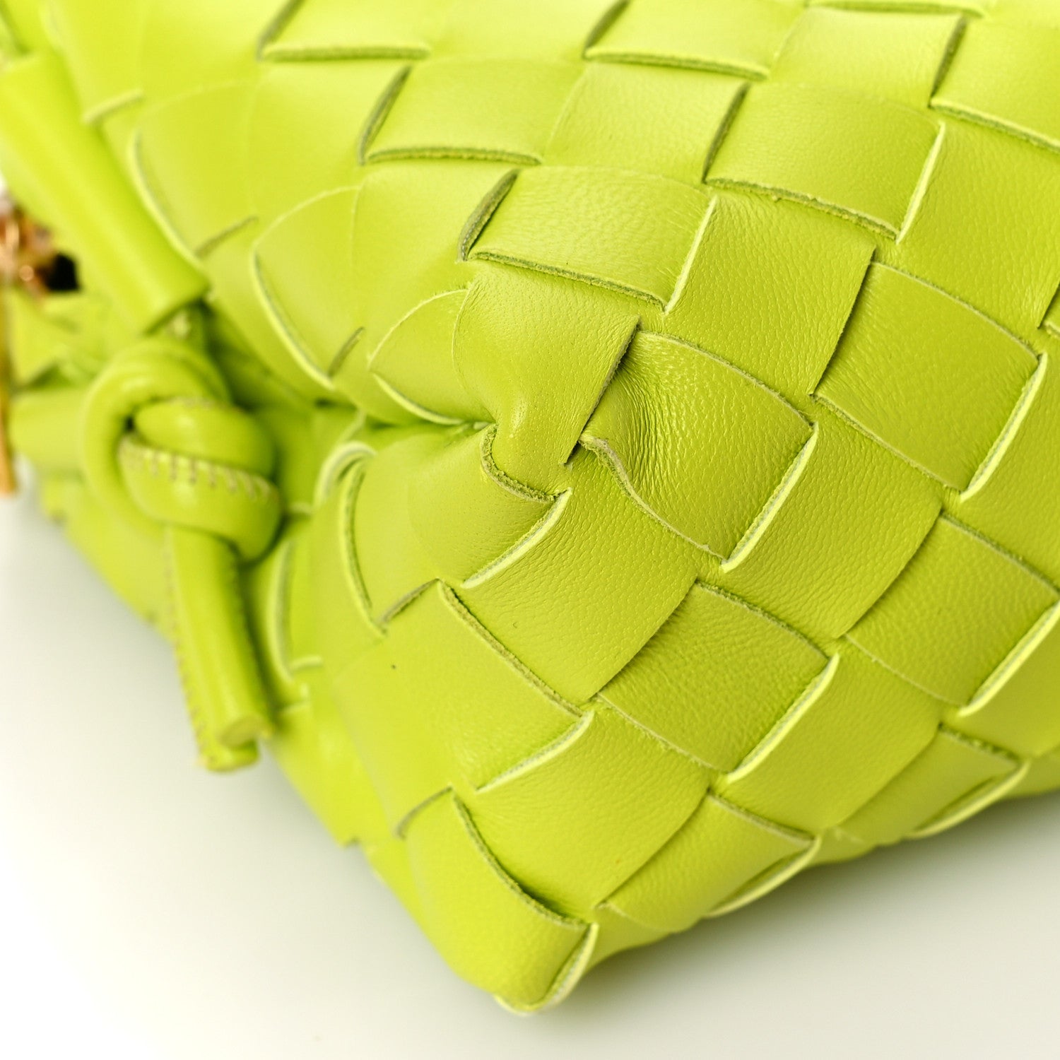 Bottega Veneta Nappa Intrecciato Mini Loop Camera Bag Acid Kiwi 7 of 8