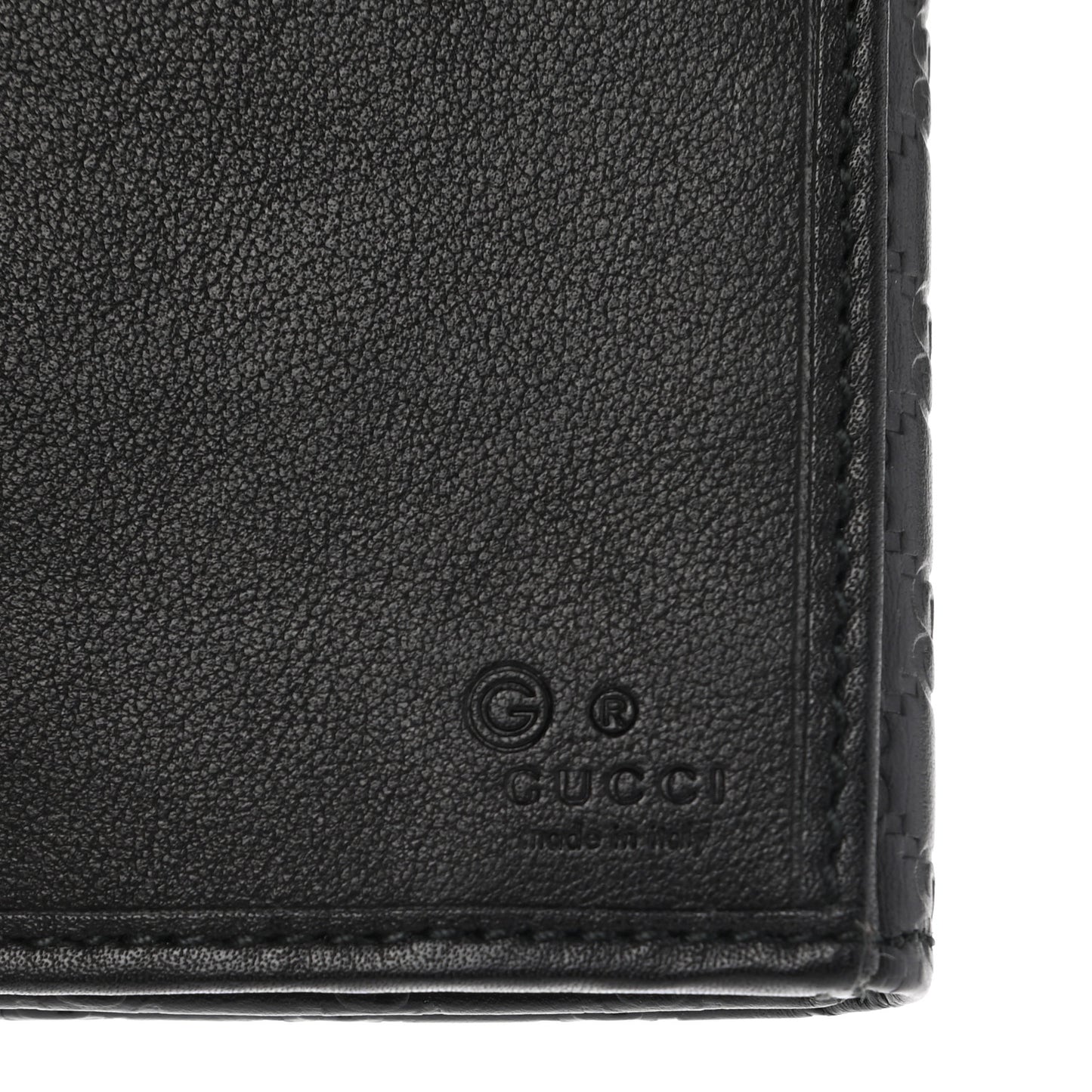 Microguccissima Continental Flap Wallet Black