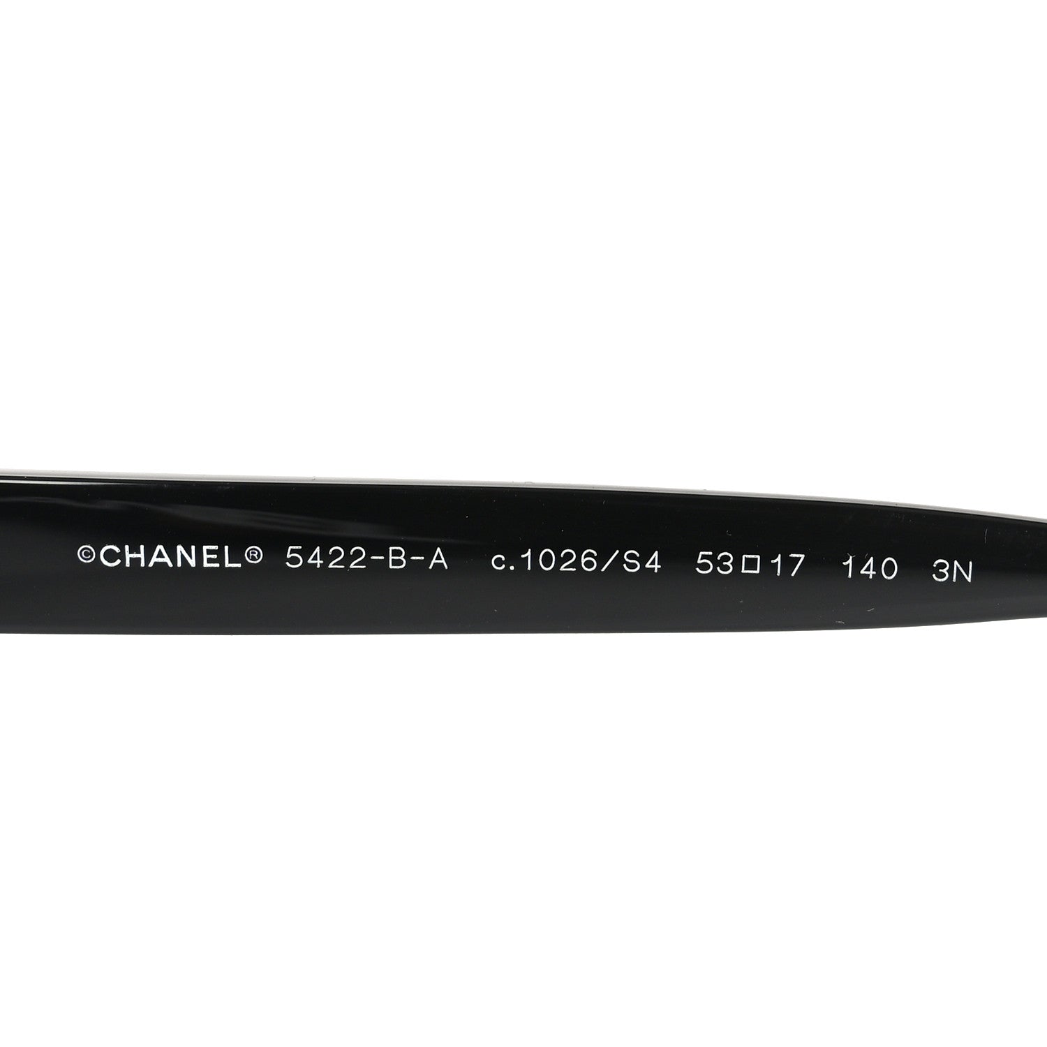 Chanel Acetate Strass Square Sunglasses 5422-B-A Black White 5 of 7