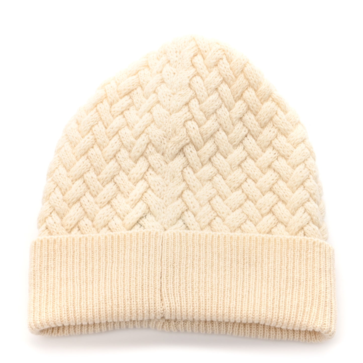 Cashmere CC Beanie Hat Ivory Black