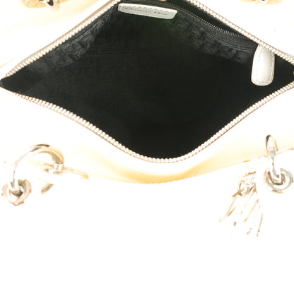Christian Dior Patent Cannage Medium Lady Dior White 5 of 8