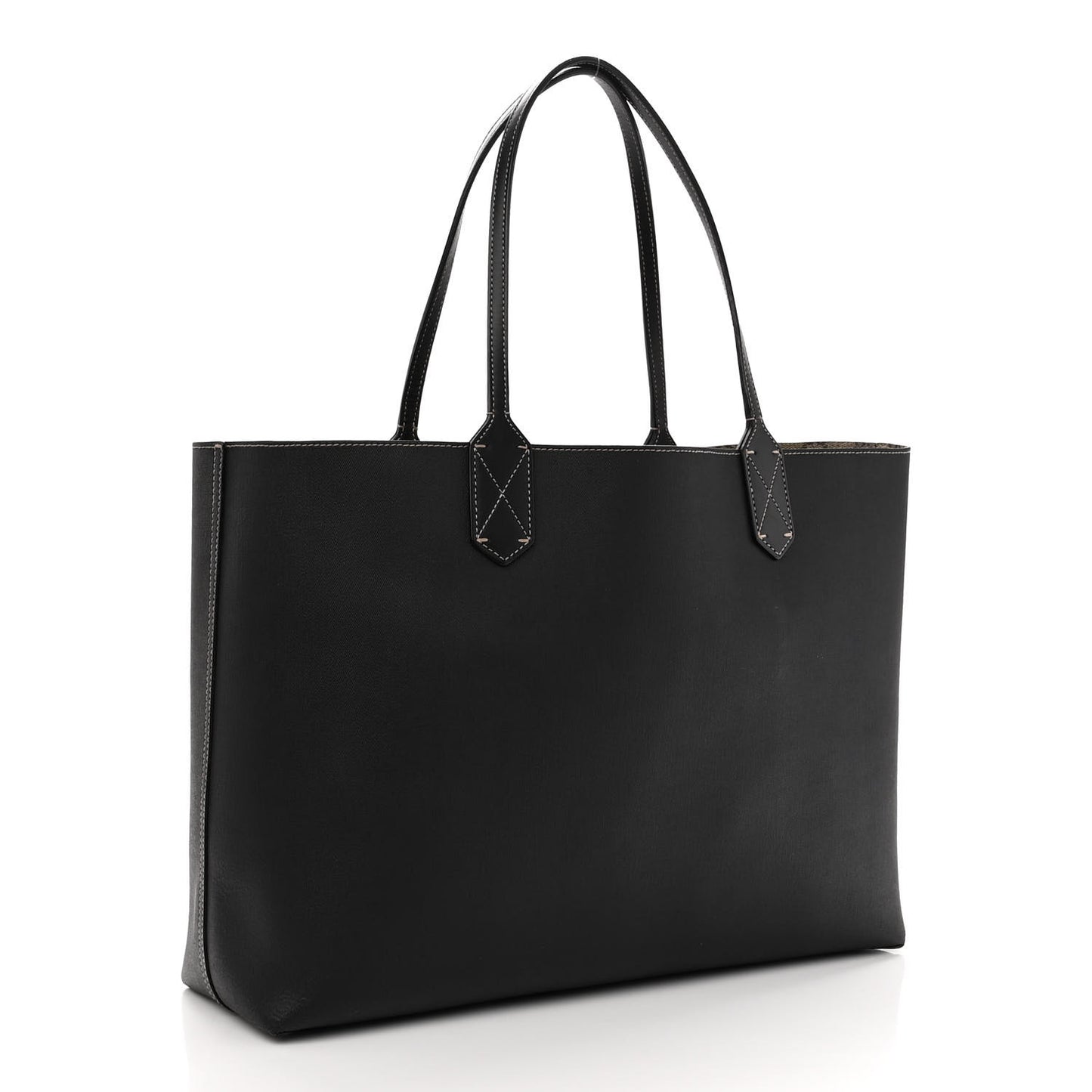 Calfskin GG Supreme Monogram Medium Reversible Tote Black