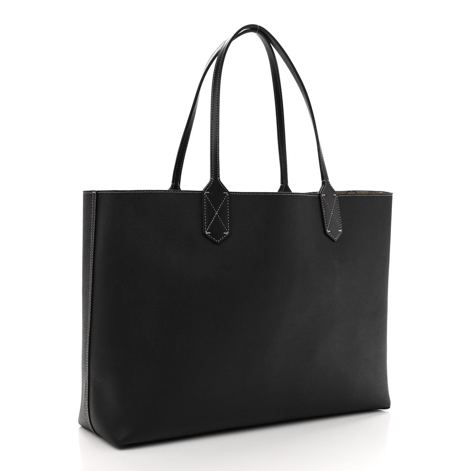 Gucci Calfskin GG Supreme Monogram Medium Reversible Tote Black 10 of 16