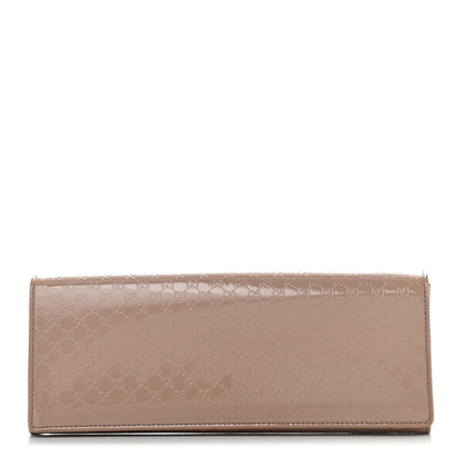 Gucci Patent Microguccissima Small Broadway Clutch Dark Cipria 1 of 17