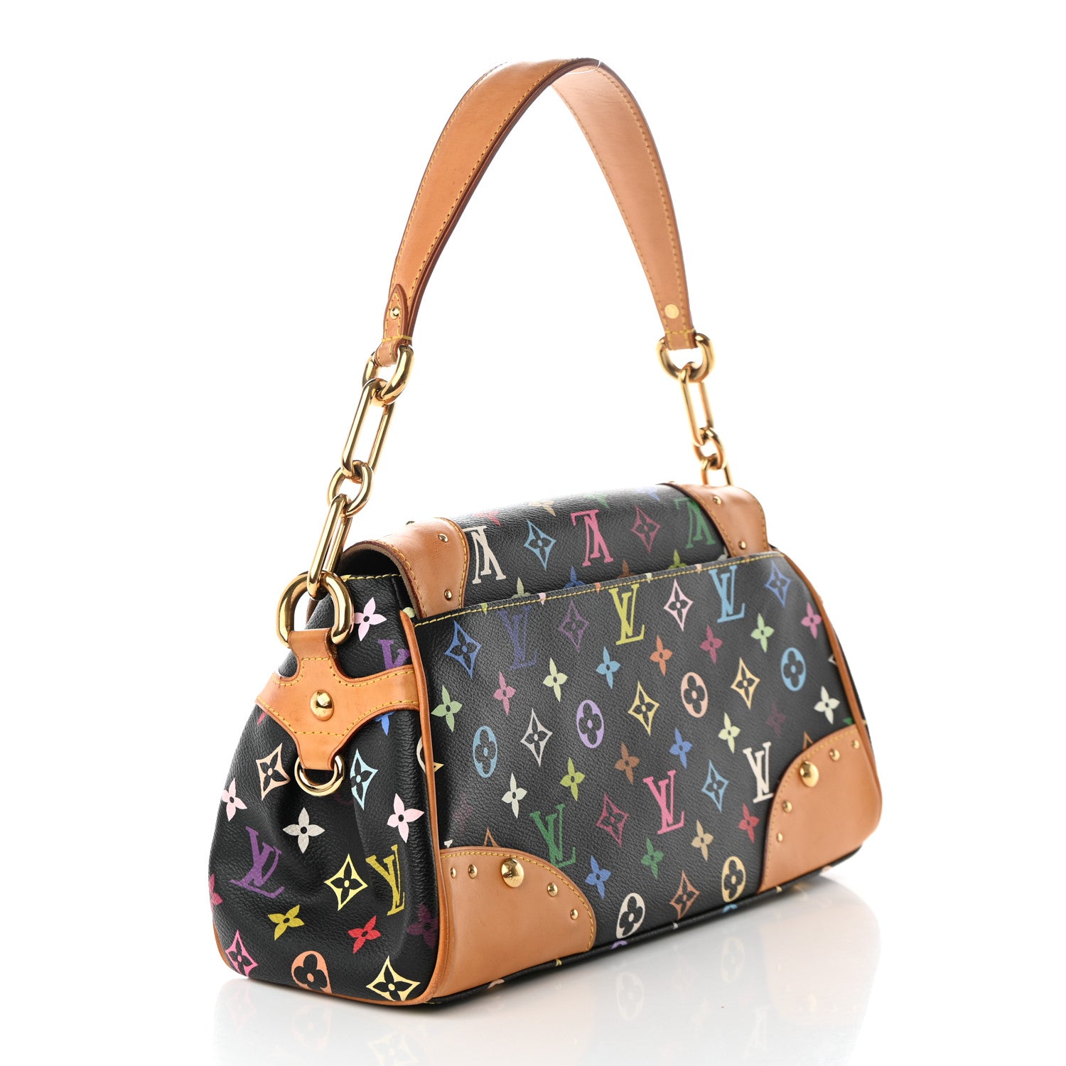 Louis Vuitton Monogram Multicolor Beverly MM Black 3 of 16