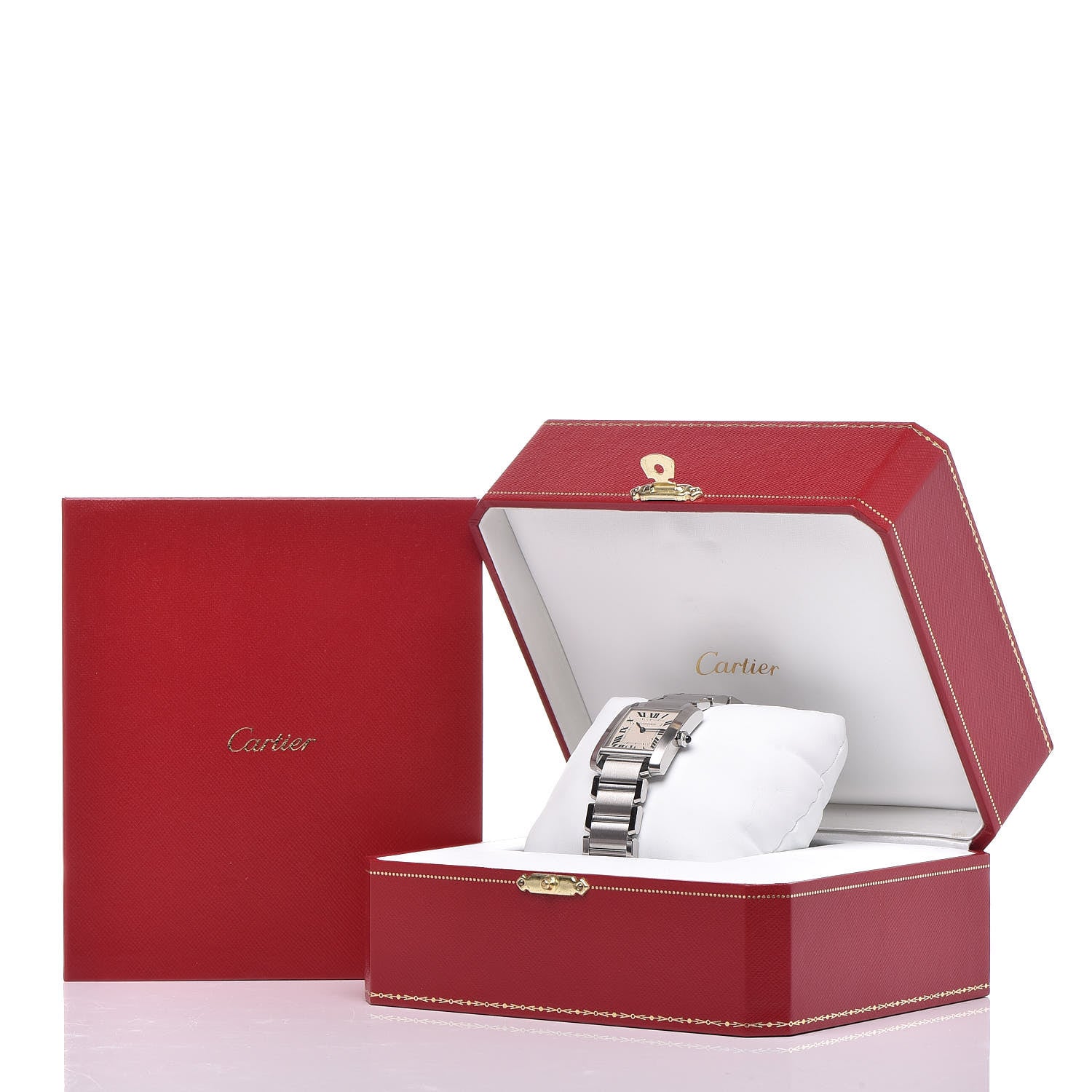 Cartier Stainless Steel 25mm Tank Francaise Quartz Watch 7 of 7