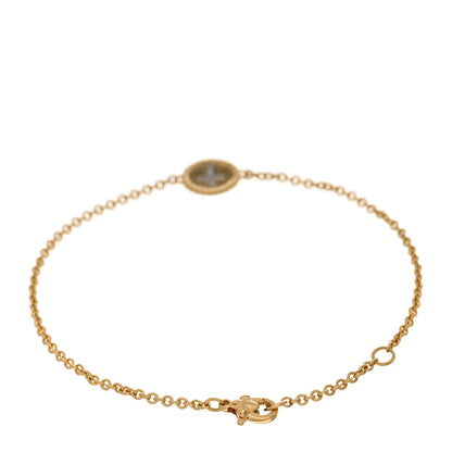 David Yurman 18K Yellow Gold Diamond Cable Collectibles Cross Bracelet 2 of 3