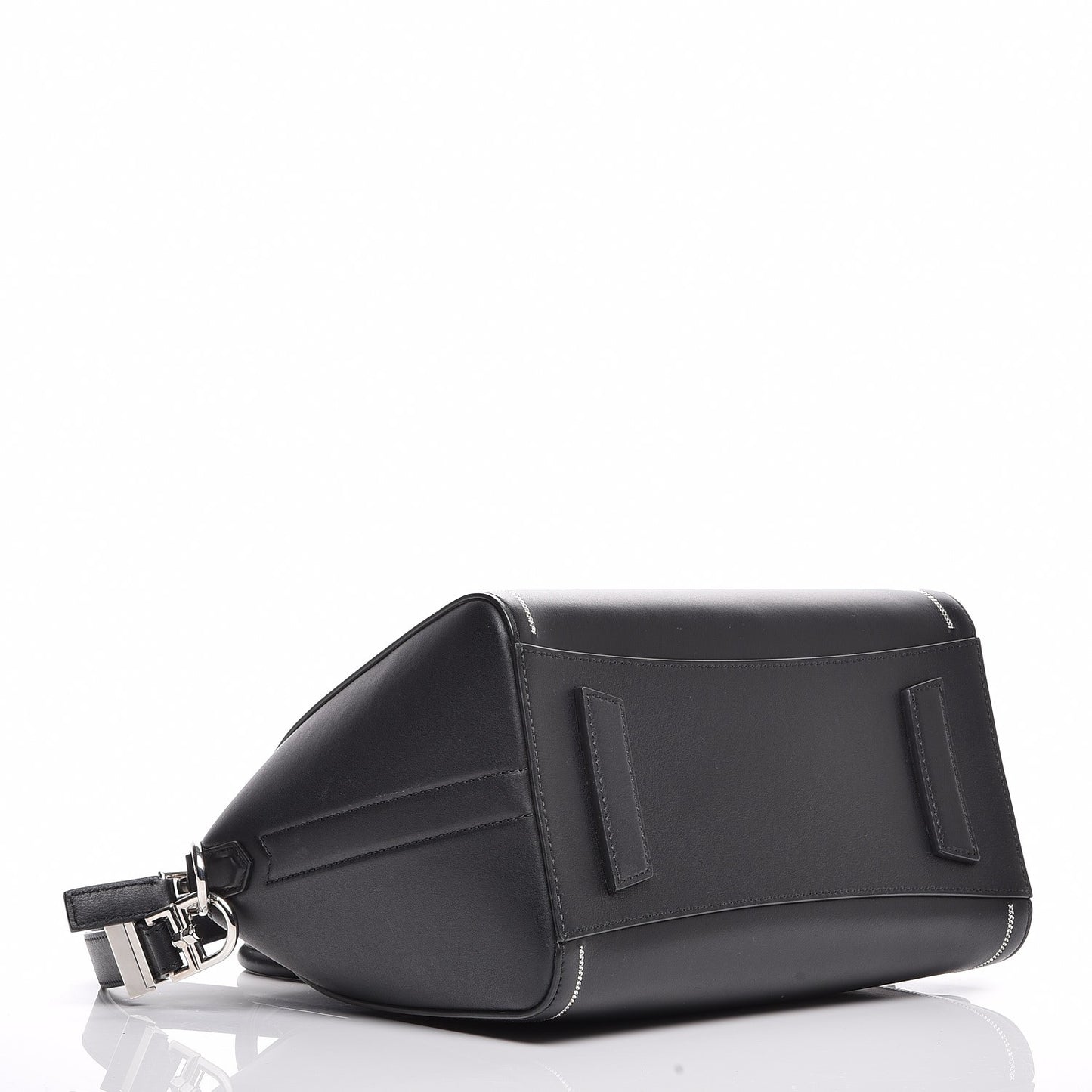 Buffed Calfskin Small Chain Antigona Black