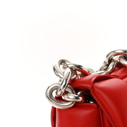 Bottega Veneta Lambskin Maxi Intreccio Padded Chain Cassette Crossbody Bag Nail Polish 17 of 17