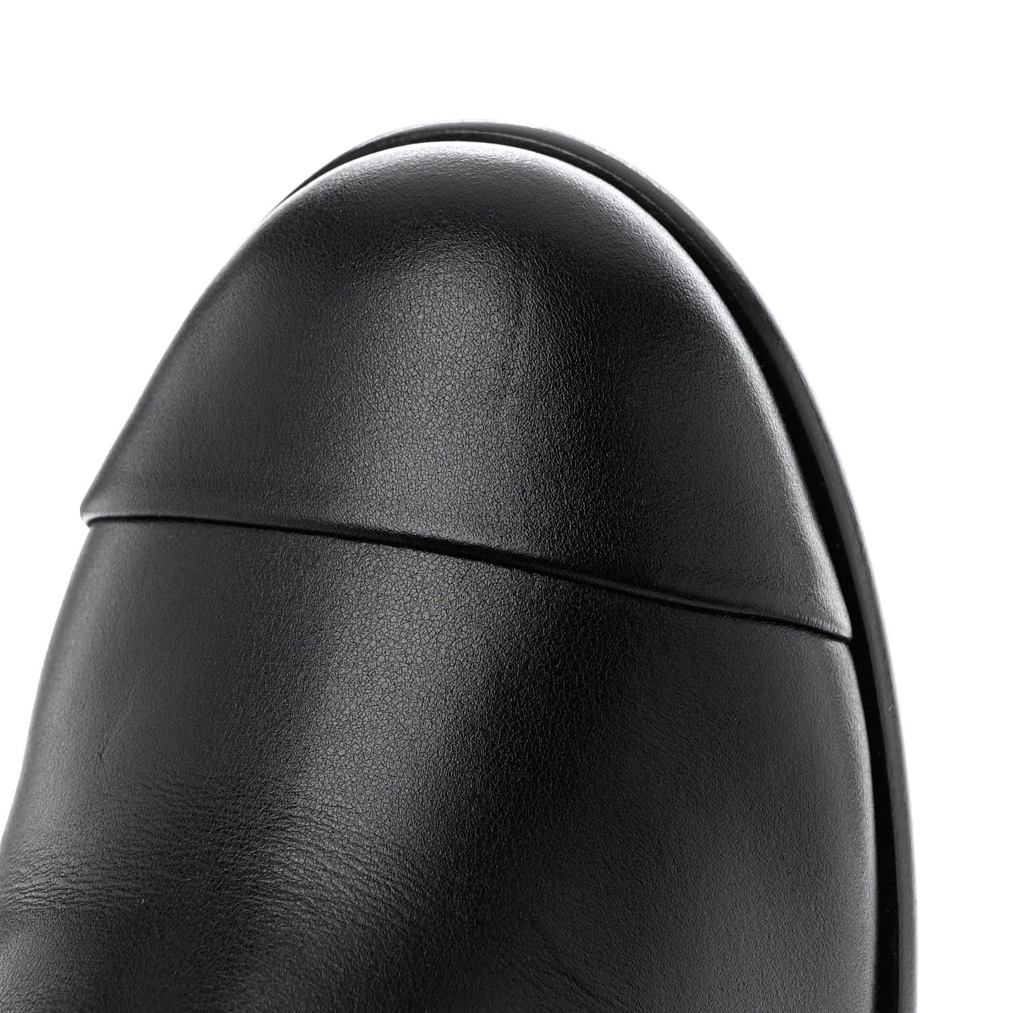 Calfskin CC Ankle Boots 37 Black