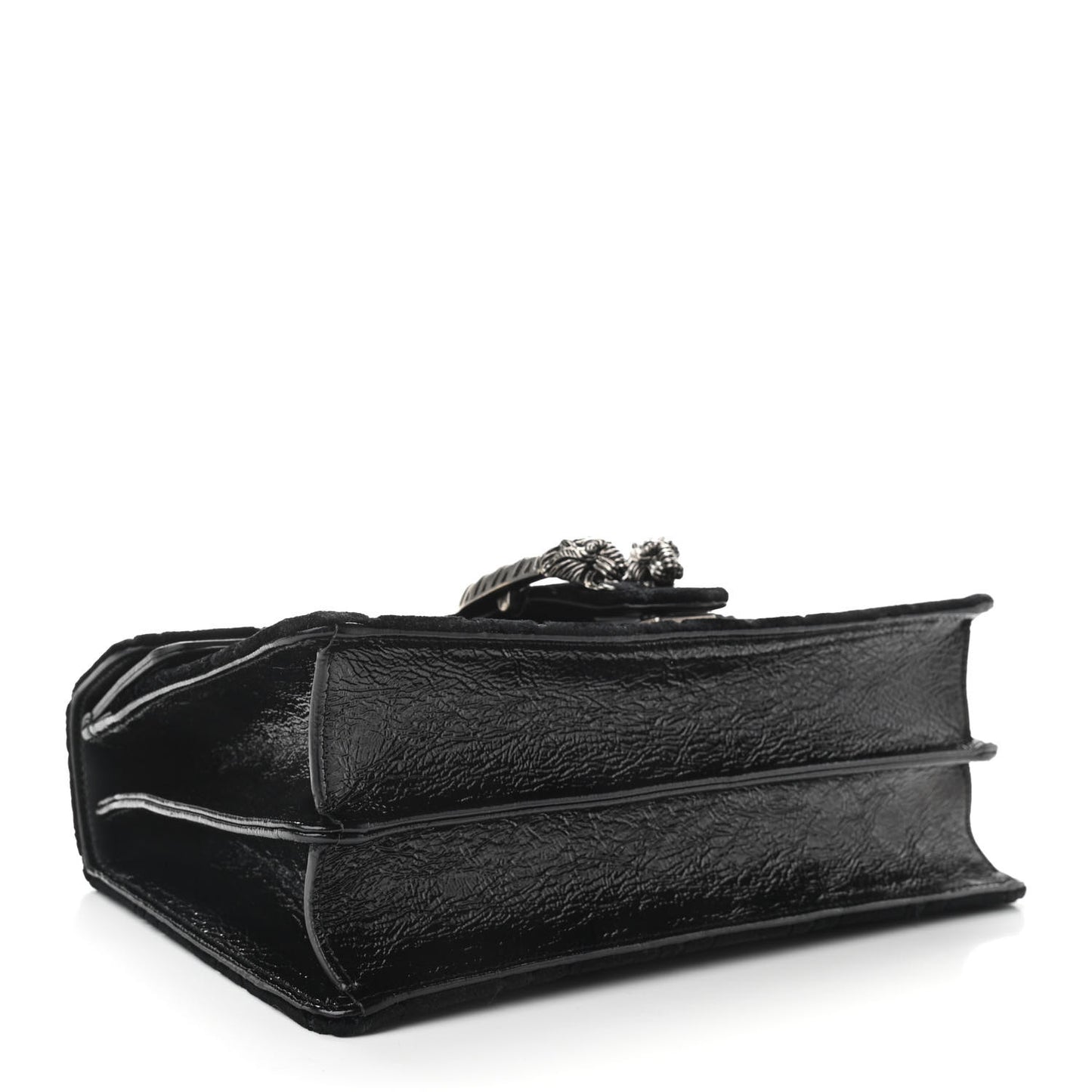Velvet GG Monogram Small Dionysus Shoulder Bag Black