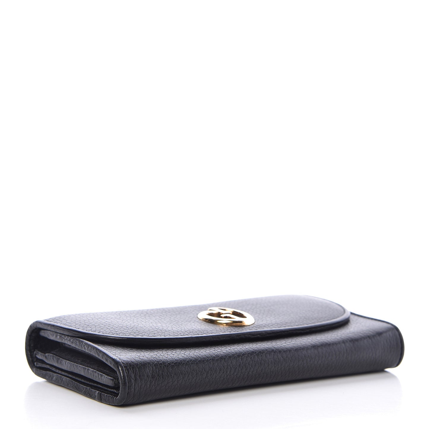 Calfskin 1973 Continental Clutch Wallet Black