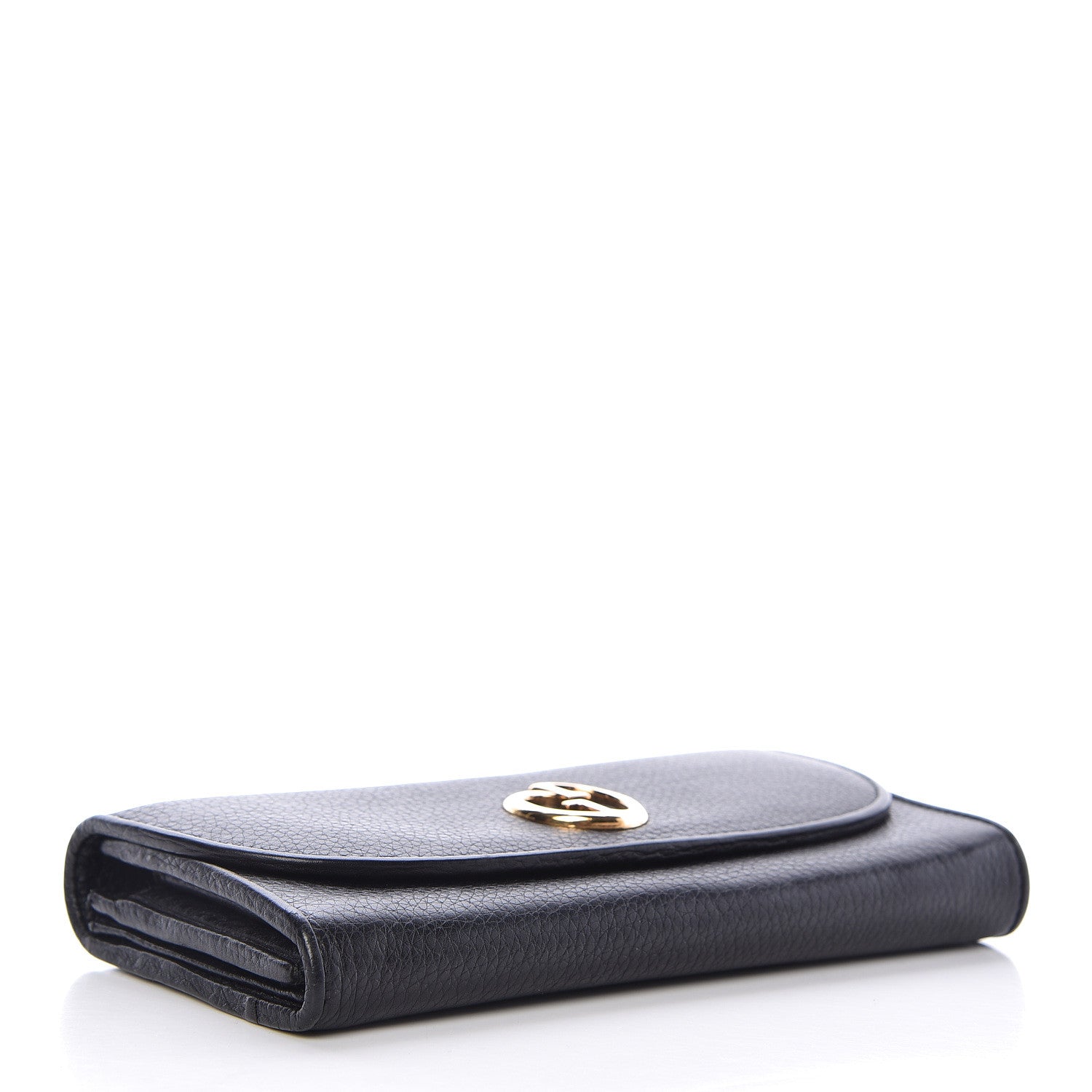 Gucci Calfskin 1973 Continental Clutch Wallet Black 4 of 6