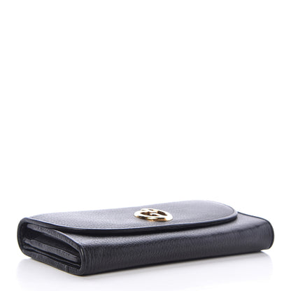 Gucci Calfskin 1973 Continental Clutch Wallet Black 4 of 6