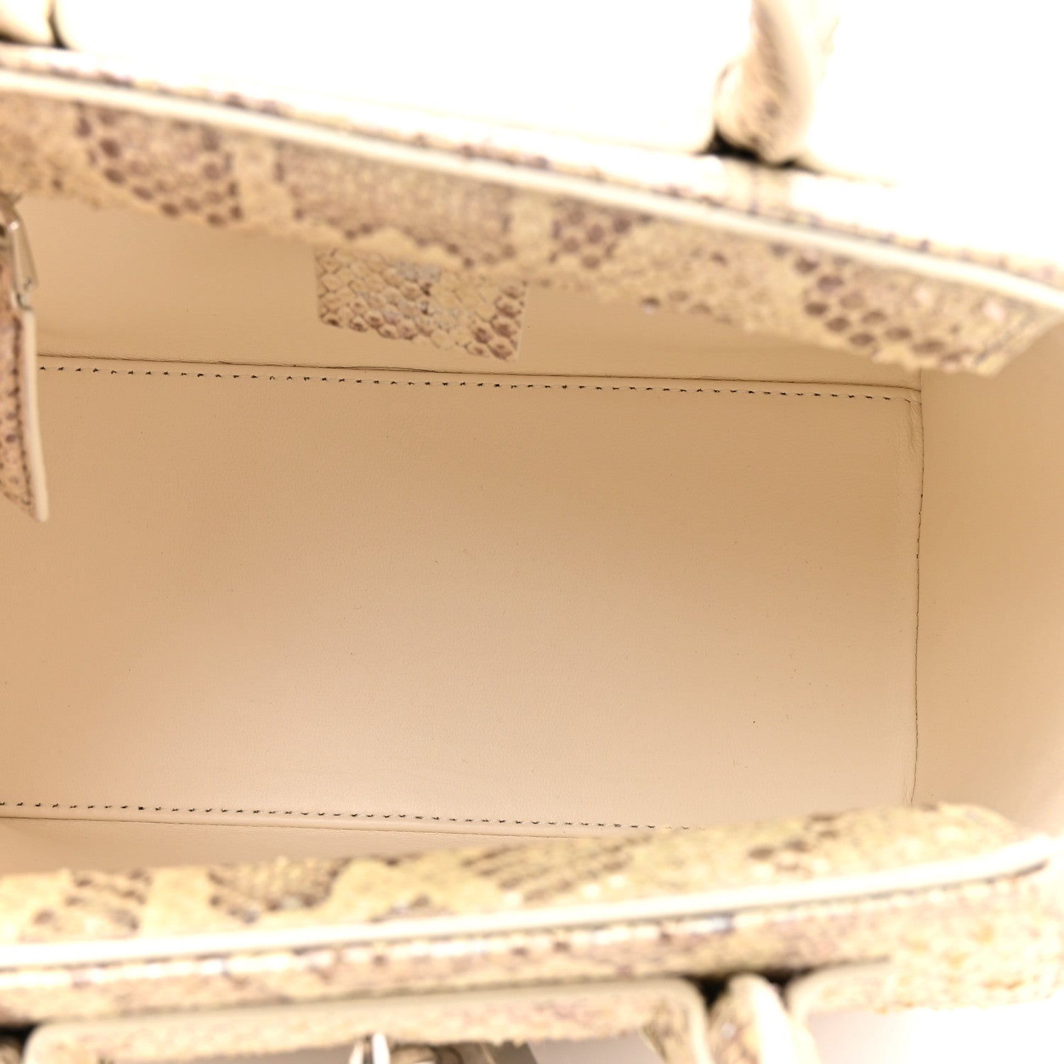 Givenchy Snakeskin Mini Lock Antigona Shoulder Bag Dusty Gold 5 of 10