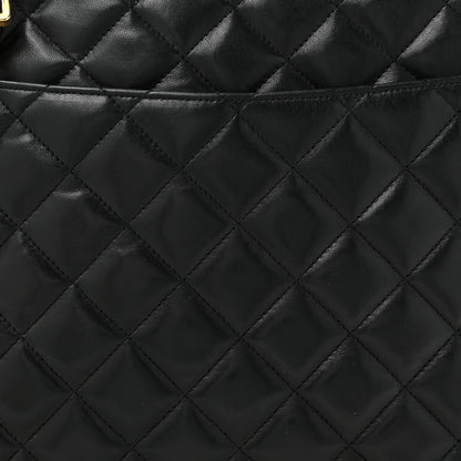 Chanel Lambskin Quilted Large Camera Case Black 9 of 16