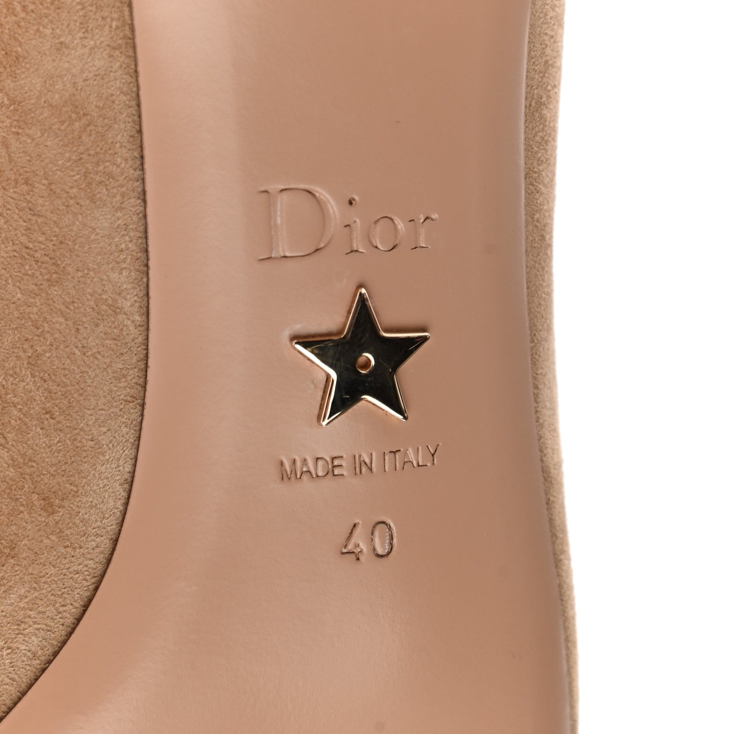 Suede I-Dior Boots 40 Camel