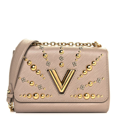 Louis Vuitton Epi Studded Sol Twist Shoulder Bag MM Galet 1 of 11