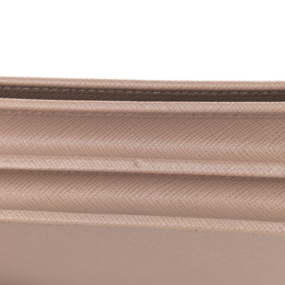 Prada Saffiano Lux Monocrome Chain Wallet Cipria 9 of 13