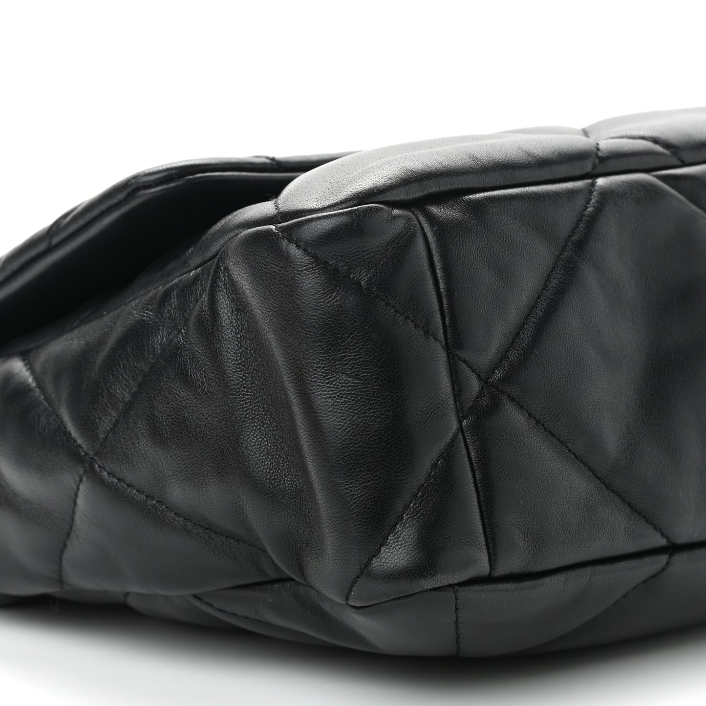 Lambskin Quilted Large Chanel 19 Flap Black