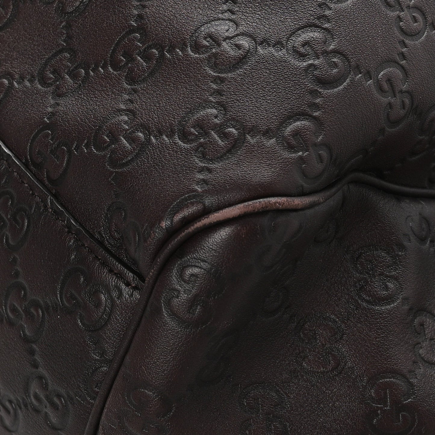 Guccissima Signature Large Sukey Tote Chocolate