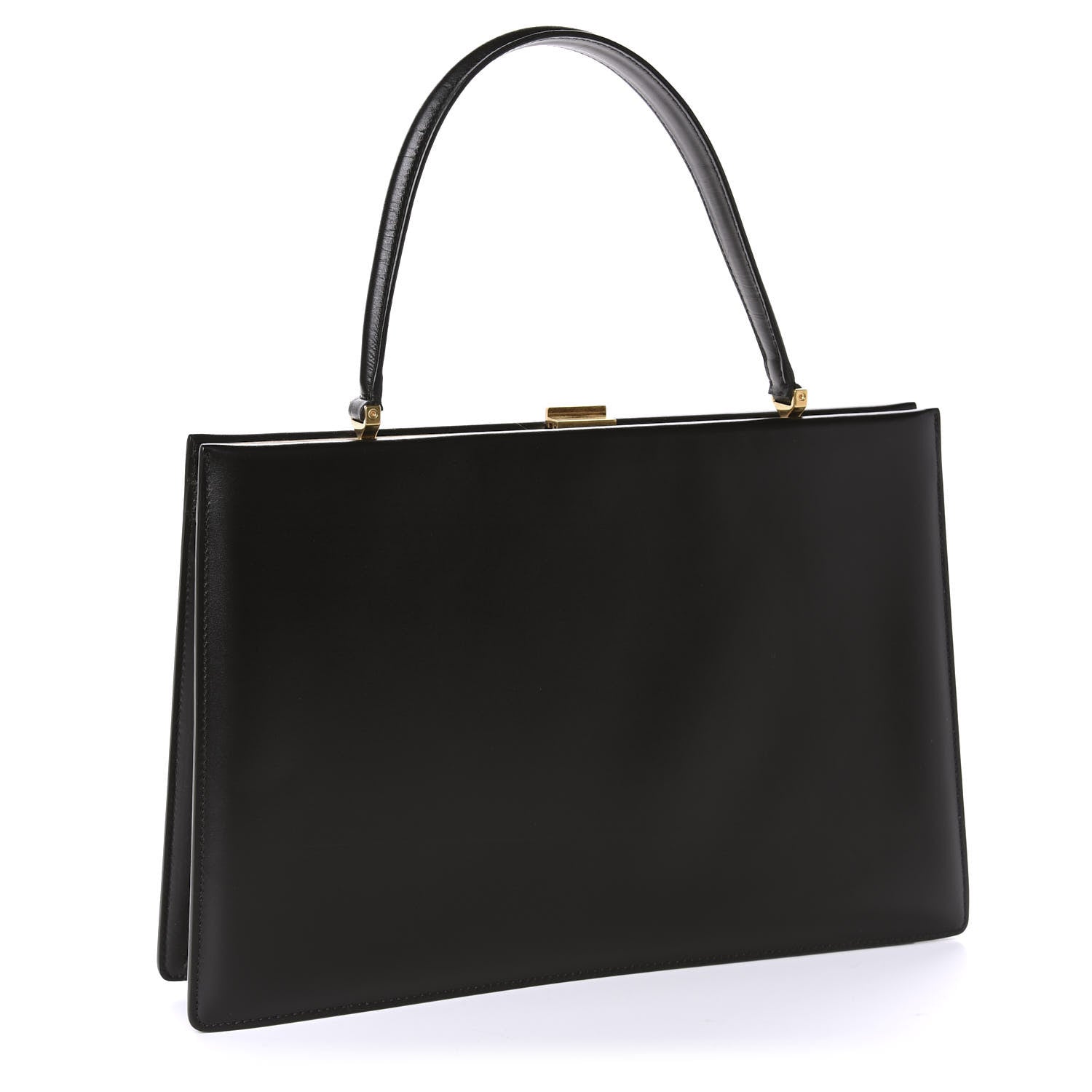 Celine Box Calfskin Medium Clasp Bag Black 3 of 12