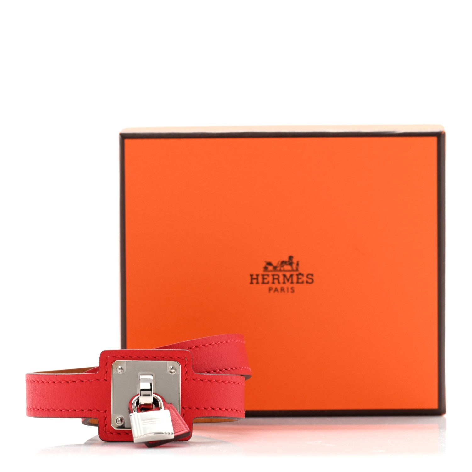 Hermes Swift O'Kelly Double Tour Bracelet Rouge De Coeur 7 of 7
