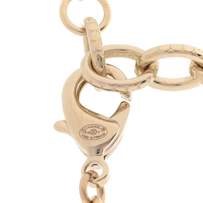 Chanel Pearl Crystal CC Long Necklace Gold 6 of 7