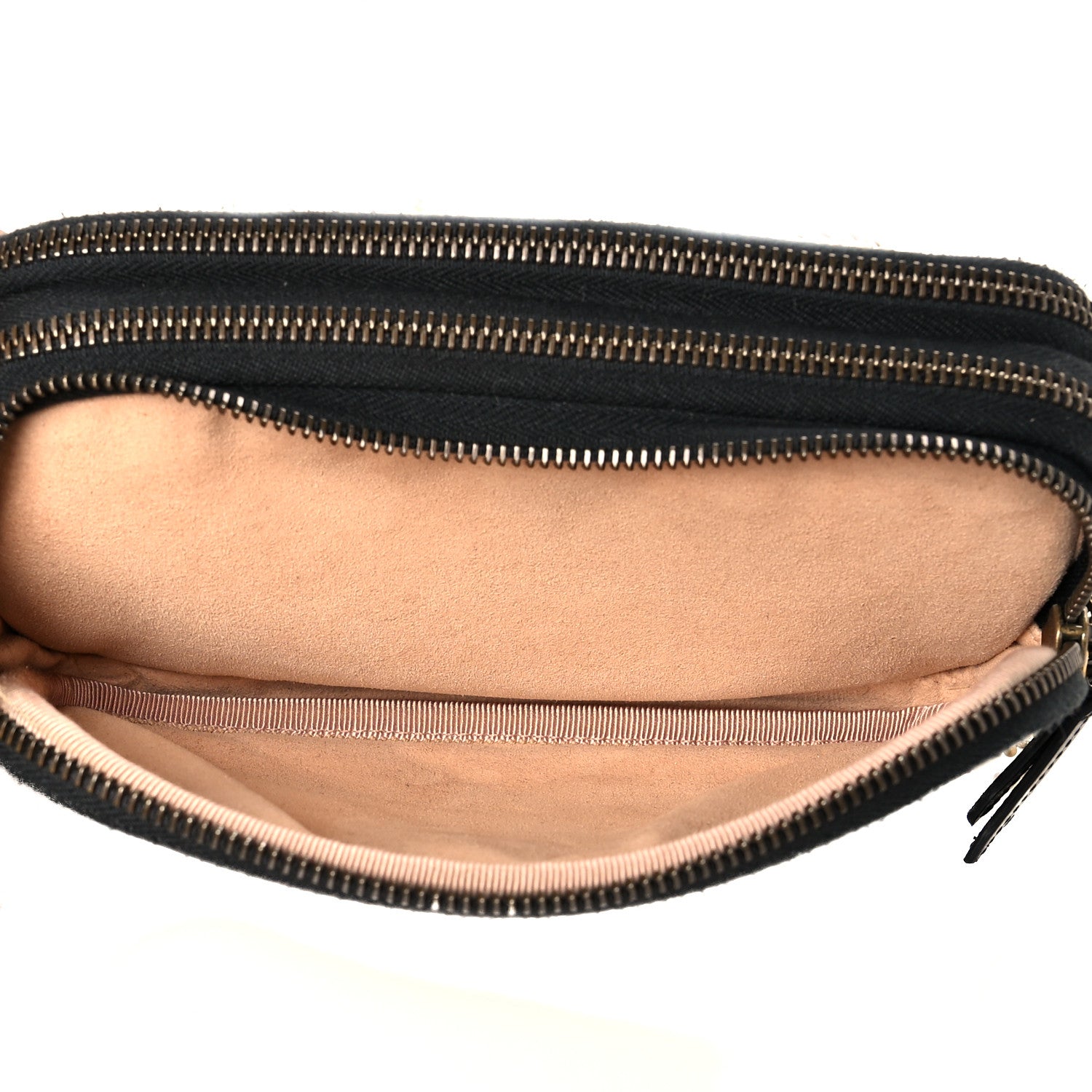 Gucci Calfskin Matelasse Mini GG Marmont Chain Crossbody Bag Black 6 of 13