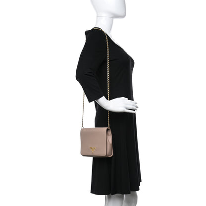 Prada Saffiano Chain Crossbody Bag Cipria 3 of 12