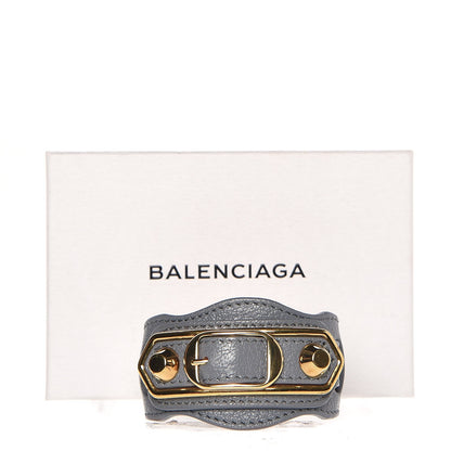Balenciaga Chevre Gold Metallic Edge Hardware M Bracelet Gris Acier 5 of 5