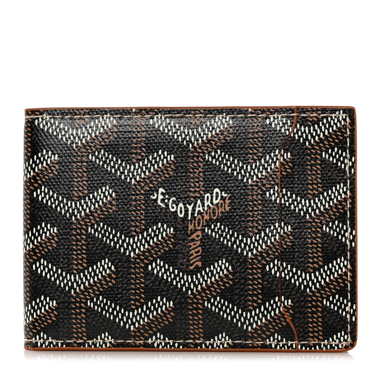 Goyardine Bi-Fold Victoire PM Wallet Black
